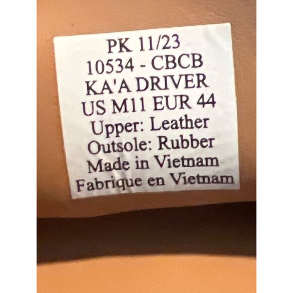 Oluka Kaa Driver Blue Suede Leather Mens Slip-On Shoes 11 Casual Comfort - Picture 5 of 7